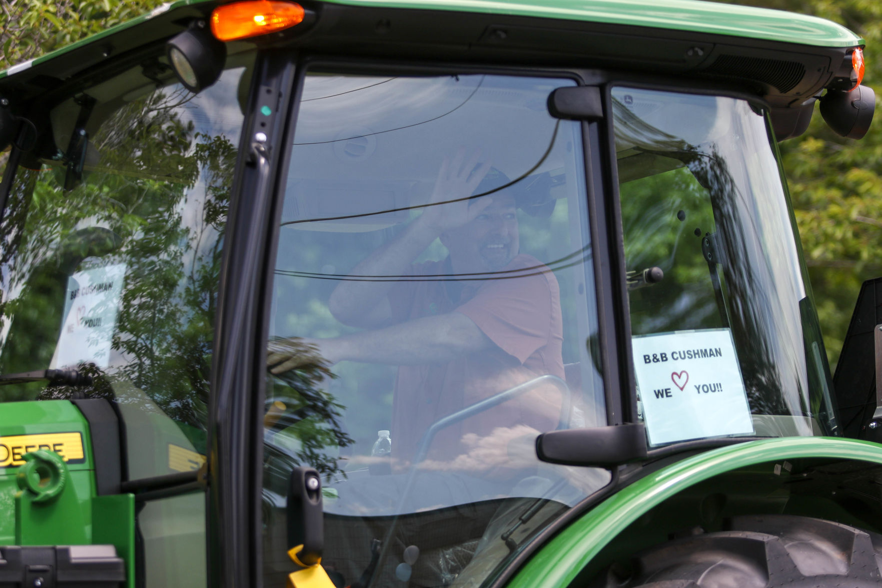 Car parade for Oak Park Nursing Home and Independent Living Community residents
